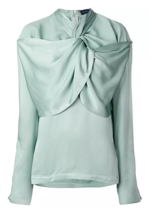 Eudon Choi gathered neckline blouse - Green