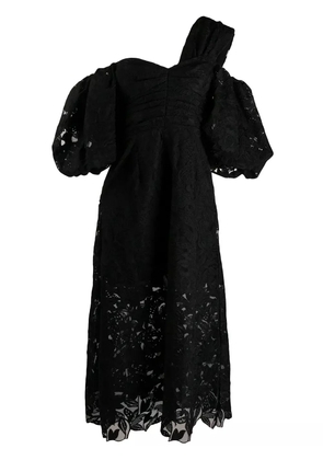 Self-Portrait off-the-shoulder dress - Black