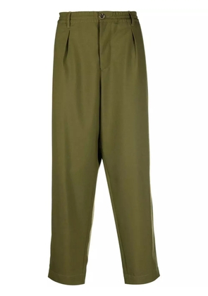 Marni cropped elasticated trousers - Green