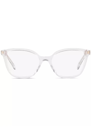 Prada Eyewear geometric-frame glasses - White