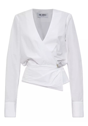 The Attico wrap-design blouse - White