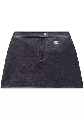 Courrèges Reedition vinyl skirt - Blue