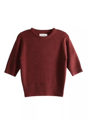extreme cashmere short-sleeve cashmere jumper - Red