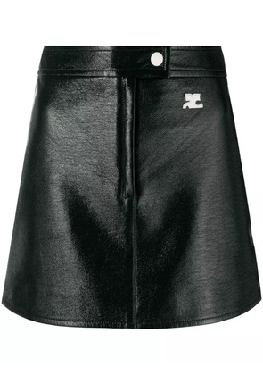 Courrèges Reedition vinyl skirt - Green