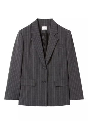 Claudie Pierlot pinstripe single-breasted blazer - Grey