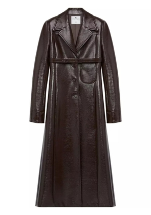 Courrèges Heritage belted tailored coat - Brown