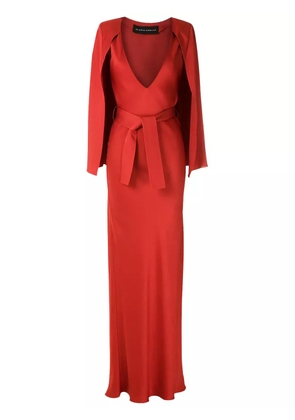 Gloria Coelho cape long dress - Red
