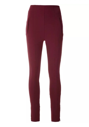 Gloria Coelho panelled skinny trousers - Red