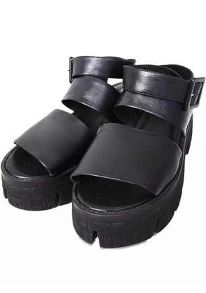 Gloria Coelho double-strap platform sandals - Black