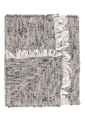 Faliero Sarti fringed scarf - Grey