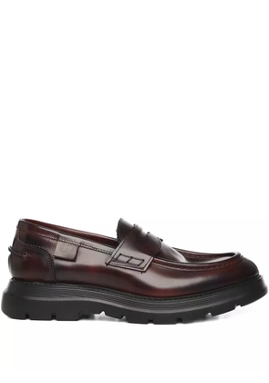 Giuliano Galiano Bryan Mocassins leather loafers - Brown