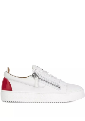 Giuseppe Zanotti double side zip sneakers - White