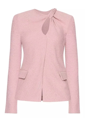 Oscar de la Renta twist-embellished jacket - Pink