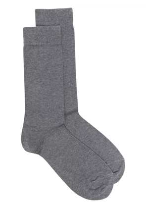 Sunspel logo-print socks - Grey