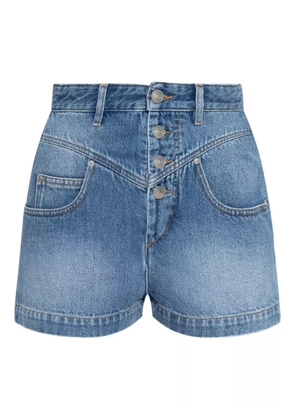 ISABEL MARANT button-fastening denim shorts - Blue