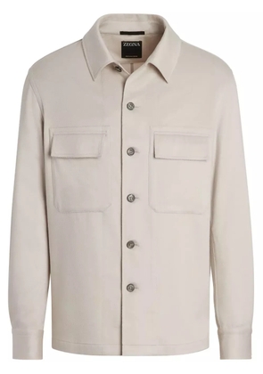 Zegna Alba Oasi shirt jacket - White