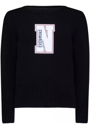 Thom Browne slogan-print sweater - Black