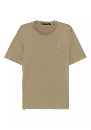 Karl Lagerfeld logo-embroidered T-shirt - Green