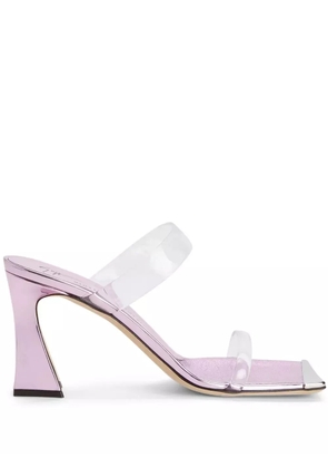 Giuseppe Zanotti 85mm Flaminia Plexi sandals - Pink