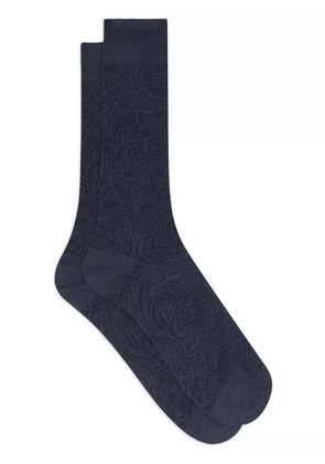 ETRO paisley-jacquard socks - Blue