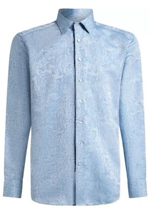 ETRO floral-jacquard shirt - Blue