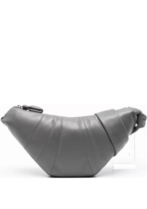 LEMAIRE Croissant knot leather shoulder bag - Grey