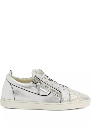 Giuseppe Zanotti Nicki zip-detail leather sneakers - Grey