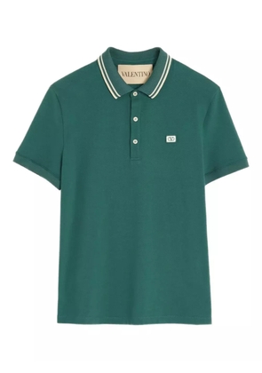 Valentino Garavani contrast collar polo shirt - Green
