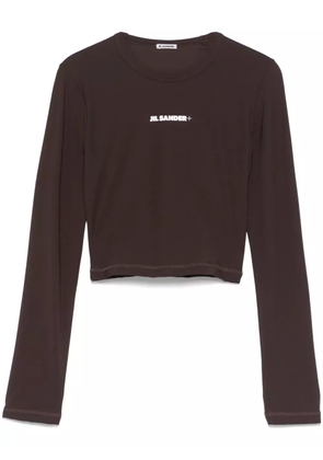 Jil Sander logo-print T-shirt - Brown