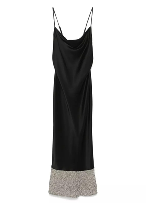 Nanushka satin midi dress - Black