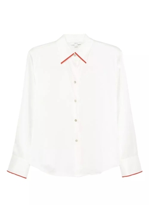 Vince collar-detail silk shirt - White