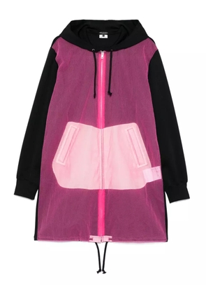 Comme des Garçons Homme Plus sheer-panel coat - Pink