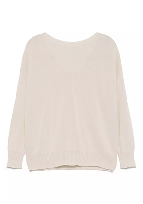 Le Tricot Perugia cotton sweater - Neutrals