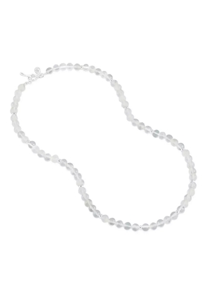 DOWER AND HALL Rock beaded crystal necklace - Silver