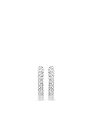 DOWER AND HALL small twist hoop earrings - Silver