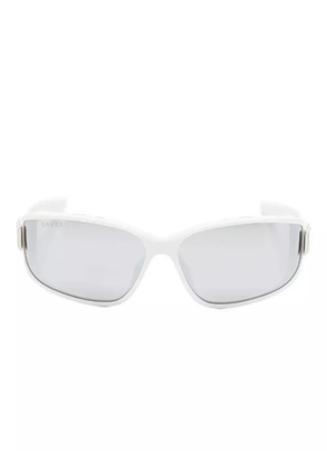 Gucci Eyewear shield-frame sunglasses - White