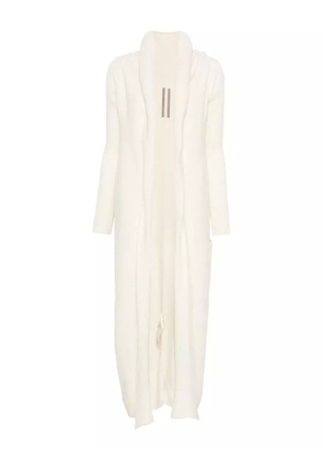 Rick Owens ribbed-knit coat - White