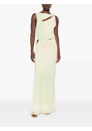 SIR. slit-detail gown - Yellow