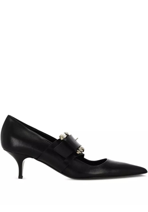 Enfants Riches Déprimés buckle-strap pointed-toe pumps - Black