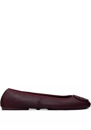 Tory Burch Reva Travel logo-embellished ballet flats - Red