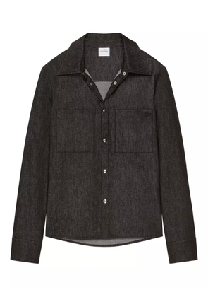 Courrèges button-up utility overshirt - Black
