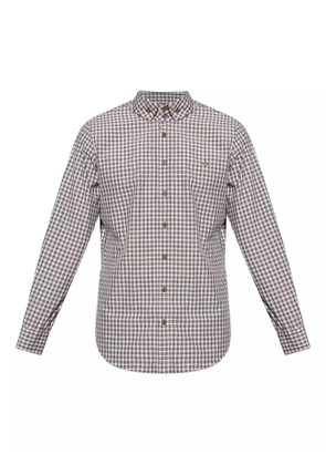 Vivienne Westwood checked embroidered-orb shirt - White