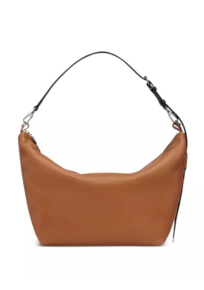 Longchamp Le Slouchy calfskin leather shoulder bag - Brown