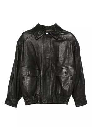 Saint Laurent leather jacket - Black
