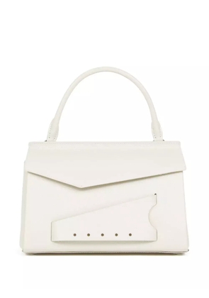 Maison Margiela Snatched leather tote bag - White