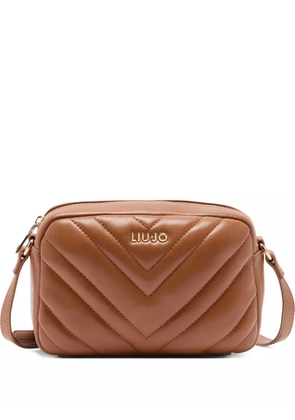 LIU JO small quilted cross body bag - Brown