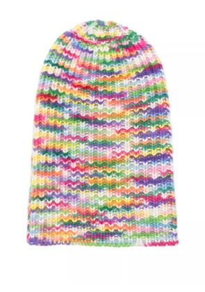 HURRAY ribbed cashmere beanie - Green