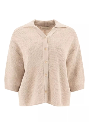 UMARMUNG button three-quarter-sleeves cardigan - Neutrals