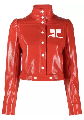 Courrèges Vinyl Reedition cropped jacket - Red