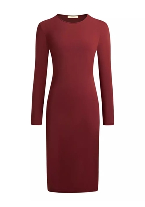 12 STOREEZ long-sleeve midi dress - Red